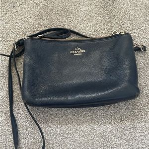 Small Navy Coach Purse